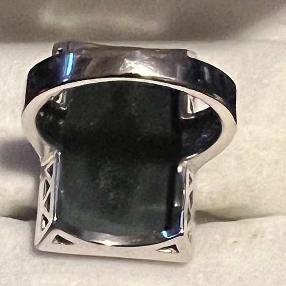 Affinity Art Deco Ring size 8, Sterling Sliver .925 Black Onyx and Diamond - Picture 7 of 7